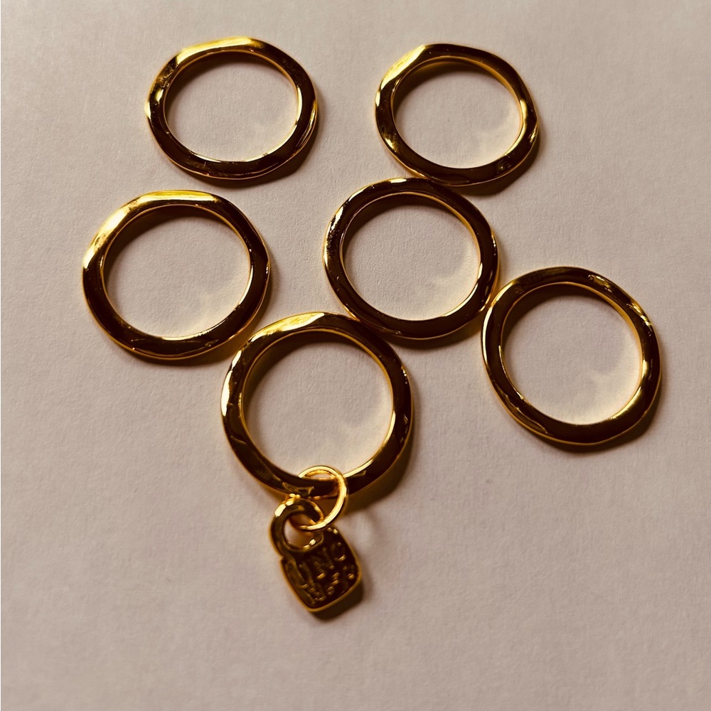 Gold Stacked Ring Set - image 5